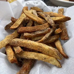 Garlic and Parmesan cheese fries