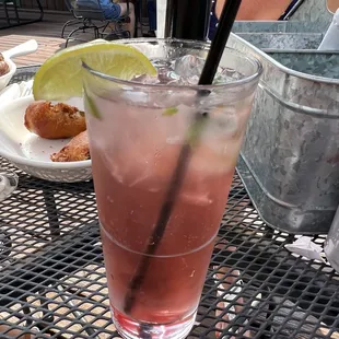 Mojito with strawberry