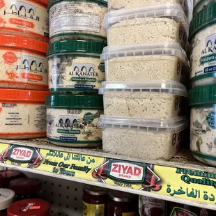a variety of products on shelves