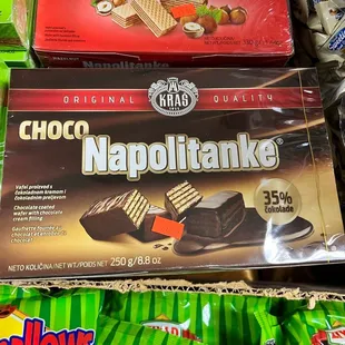 a display of chocolates and candy