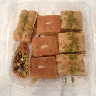 $6 assorted baklava box. I&apos;ve only seen these around Ramadan.
