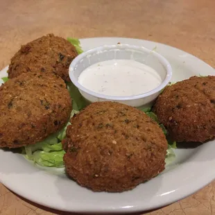 Falafel appetizer.. There were two more lol but we ate them before the picture