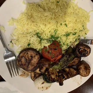 Vegetable Kabob Dinner Plate