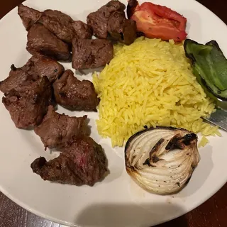 Beef Kabob Dinner Plate