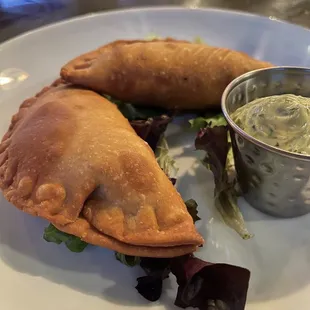 Empanada. Don&apos;t remember what it was stuffed with but it was delicious