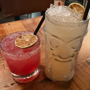Prickly Pear Margarita &amp; White Peach Tequila Cocktail