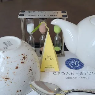 Hot tea setup