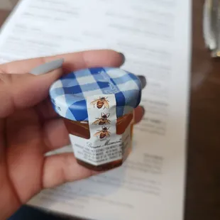 Mini jar of honey