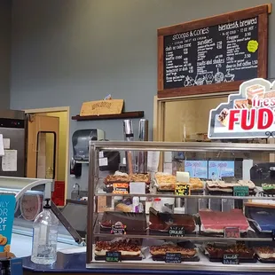 a woman behind the counter