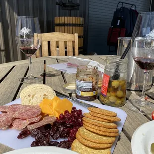 Brought our own snacks!  Their wine was awesome!