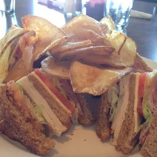 Cedar brook club and home made chips $5.95