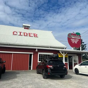 the exterior of the cider