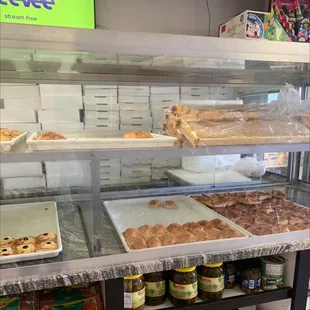 a variety of baked goods