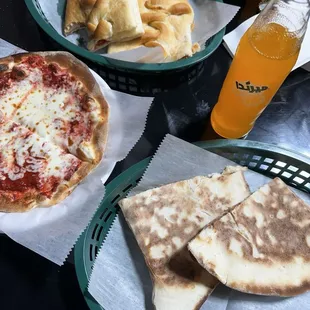 Meat pie, pepperoni roll, Soujuk with Cheese Manaeesh