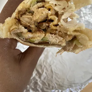 Chicken shawarma wrap