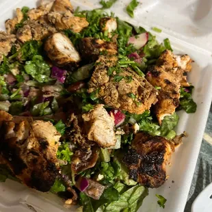 Chicken Fattoush Feta small with chicken