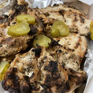 grilled chicken with pickles