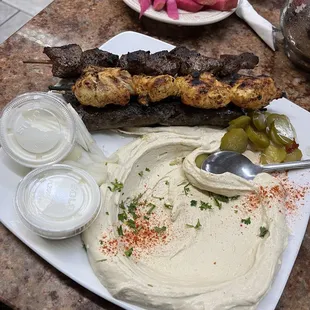 Hummus and kabob