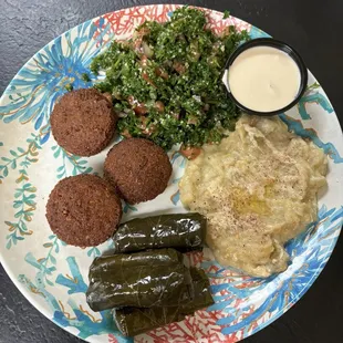 Veggie Platter with Babaganoush