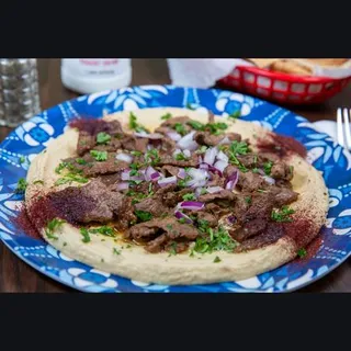 Hummus with Beef Shawarma