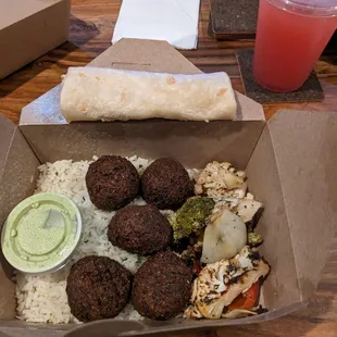 Falafel Bowl - everything about this dish is delicious