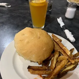 Eggplant sandwich &amp; Blue Moon