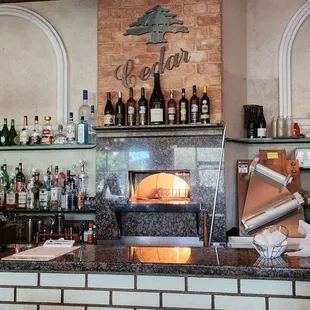 a wood fired pizza oven