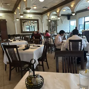 Inside dinning and there is outside too.