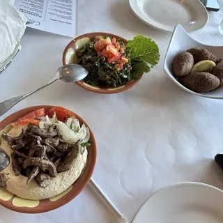 Hummus with Shawarma