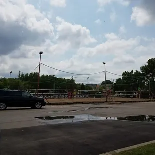3 outdoor volleyball courts