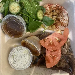 Gyro and salad