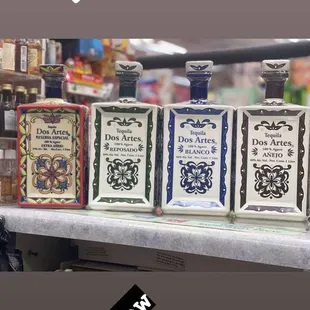 a selection of liquors