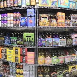 They have a really good selection of craft beer in their new Beer Cave!!