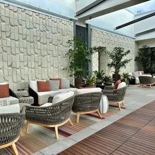 Rooftop patio