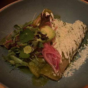 Enchiladas Verdes De Pollo