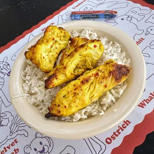 For your little ones! Our Kids Meal with complimentary coloring mats and crayons