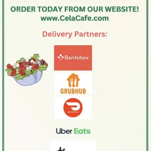 Can't make it in? Delivery available on our website and various delivery platforms!