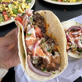 2 Beef Shawarma Tacos