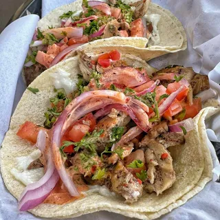 2 Chicken Shawarma Tacos