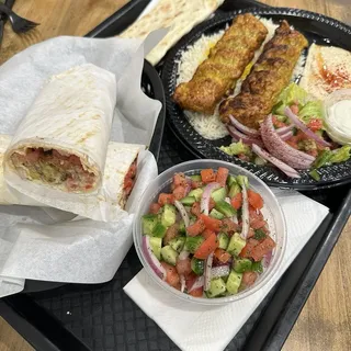 Chicken Lulleh Plate