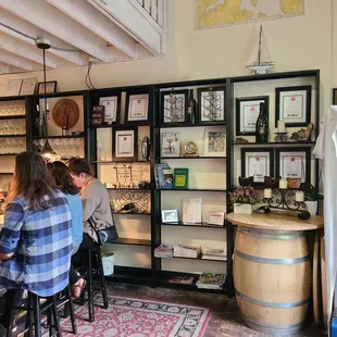 people sitting at a bar