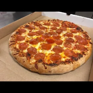 We have a large 1 Topping pizza **Carry out only** for only $5.99 limited time only hurry in.