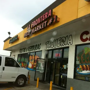 the front of the store