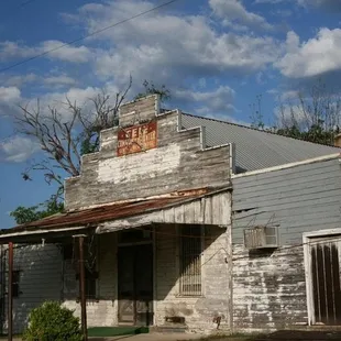 the front of the building