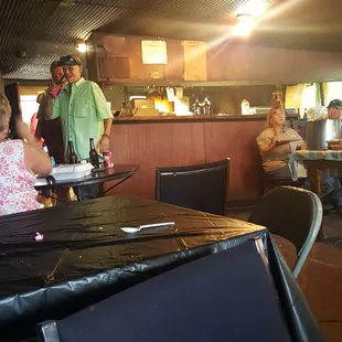 This is like and old school country bar and BBQ. This place is a great place to grab a beer and some BBQ before heading down the road.