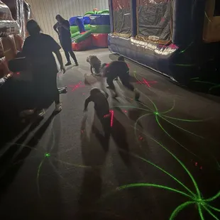 Dance party at the end of