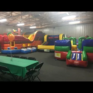 One of our birthday party set ups