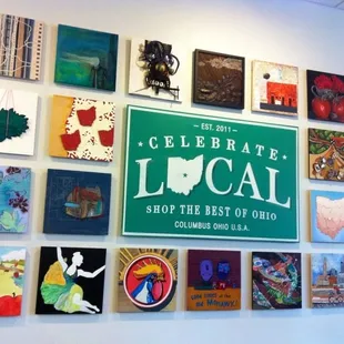 Lots of LOCAL art for sale! We support our artist community!