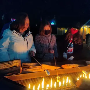 Roasting marshmallows