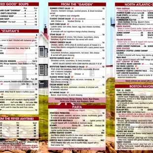 Pic of their menu (1 of 2)